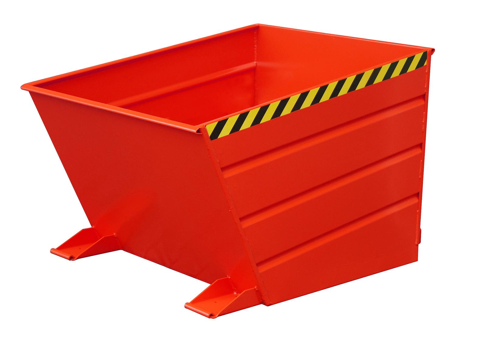 Kippbehälter VD 650 0,65m³ 1445x800x890mm RAL 3000 Feuerrot
