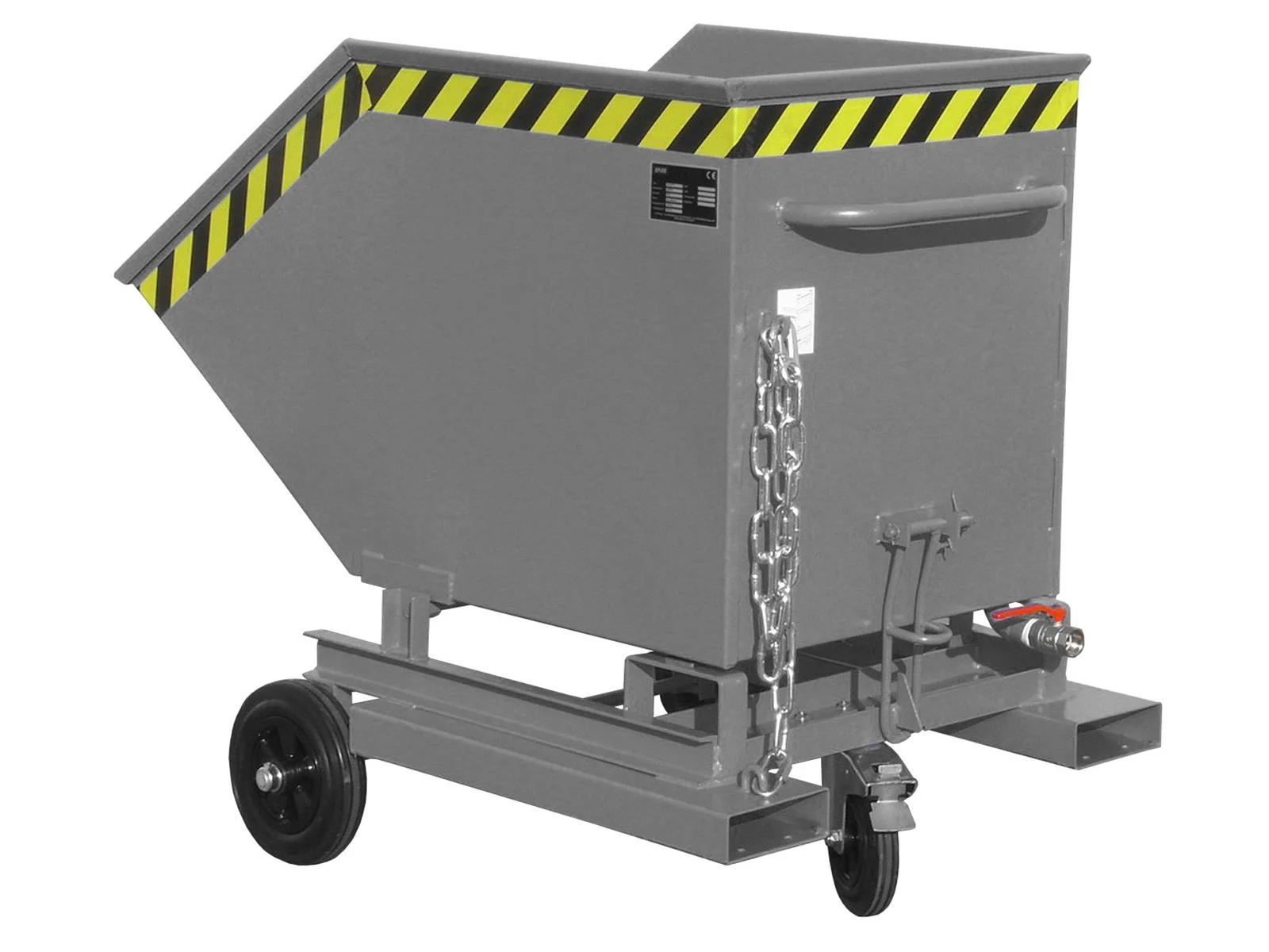 Späne-Kastenwagen SKW-ET 400 Liter 1320x900x1090mm RAL 7005 Mausgrau