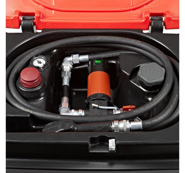 Mobile Tankstelle mobiFitt - Dieseltank mit Pumpe - Transporttank 125 Liter Elektropumpe 12V mit Zählwerk 200 Liter  Mobile Tankstelle mobiFitt - Dieseltank mit Pumpe - Transporttank