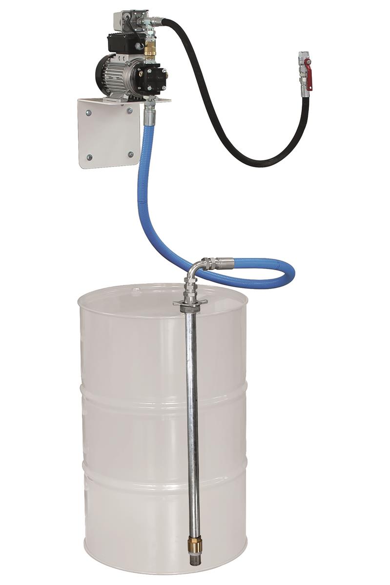 EZP-Pumpenset 0.5 Wand-Fass, Druckschlauch 1m, Kugelhahn Samoa-Hallbauer