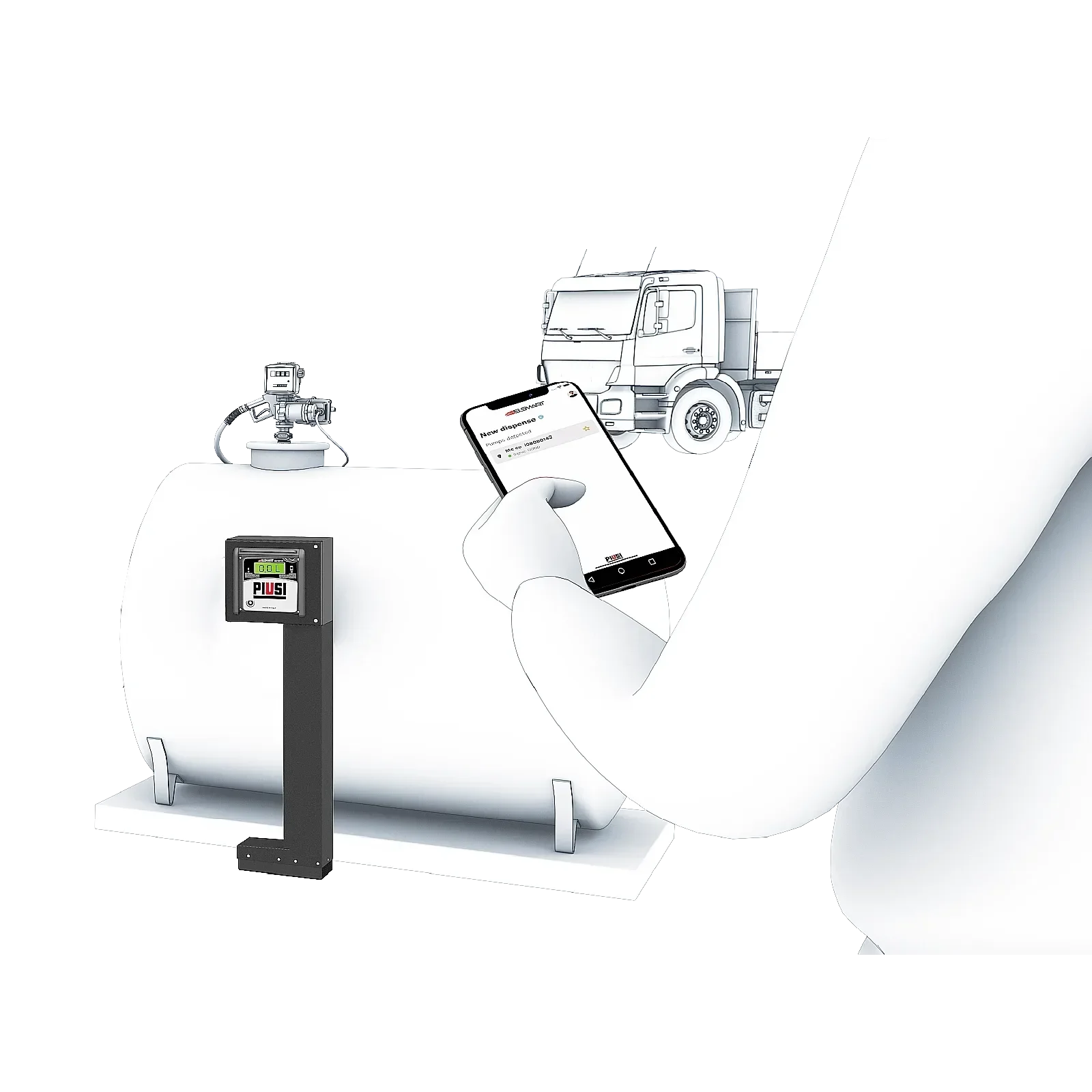 PIUSI CUBE 70 B.SMART – 230V Diesel Dispenser with App Control 🌟