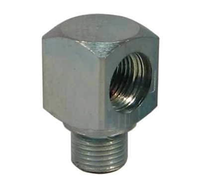 Adattatore angolare eco per presa idraulica a 4 ganasce con filetto R1/8" MATO