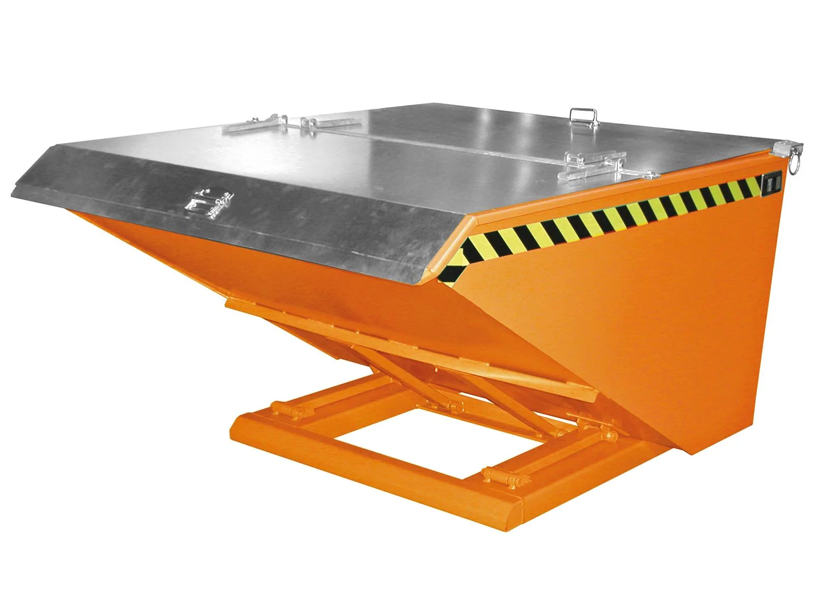 Tipping Container NK 75, 0.75m³, 1700x1080x880mm, RAL 2000 Yellow-Orange