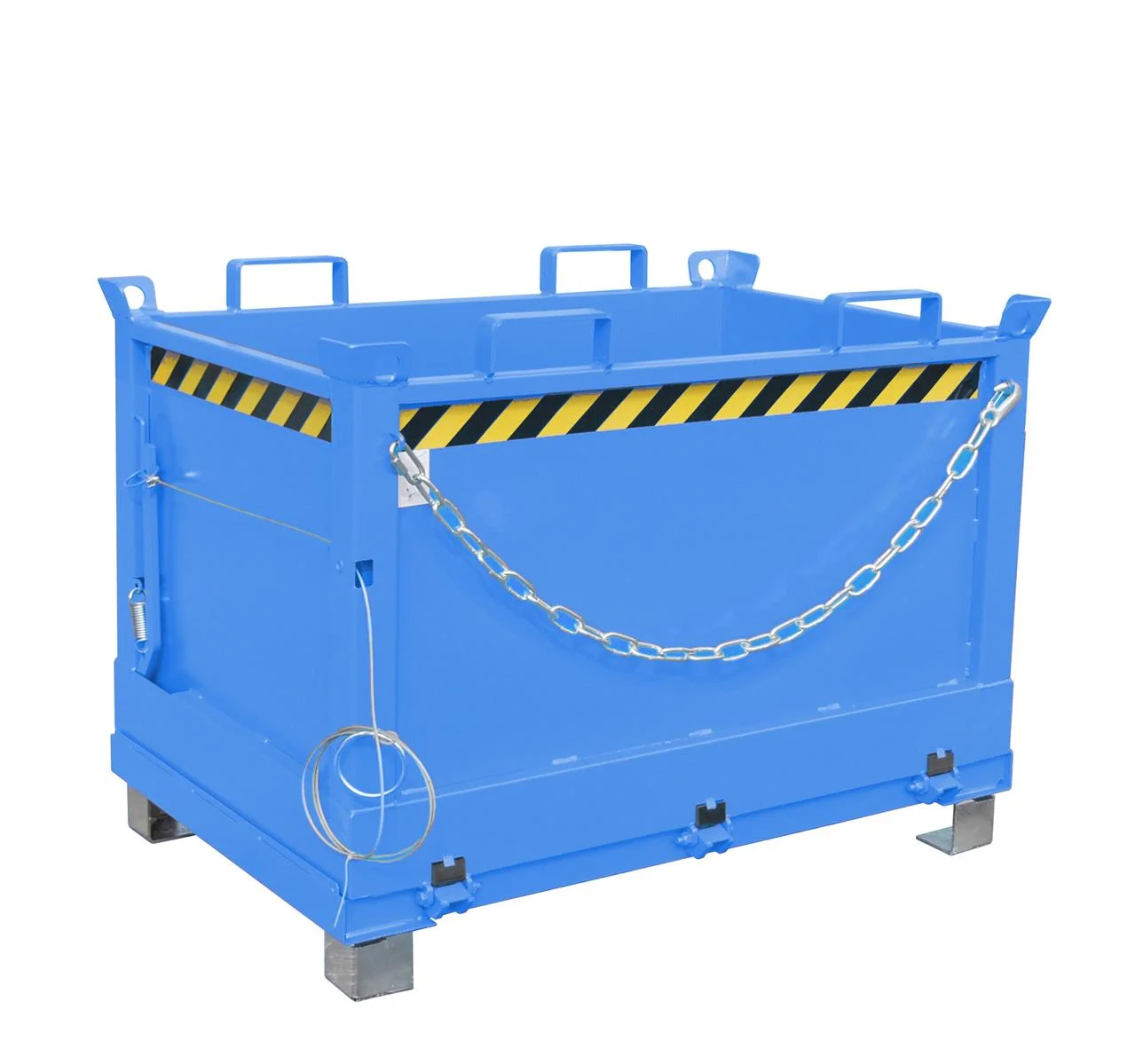 Klappbodenbehälter FB 500 0,50m³ 840x1245x845mm RAL 5012 Lichtblau