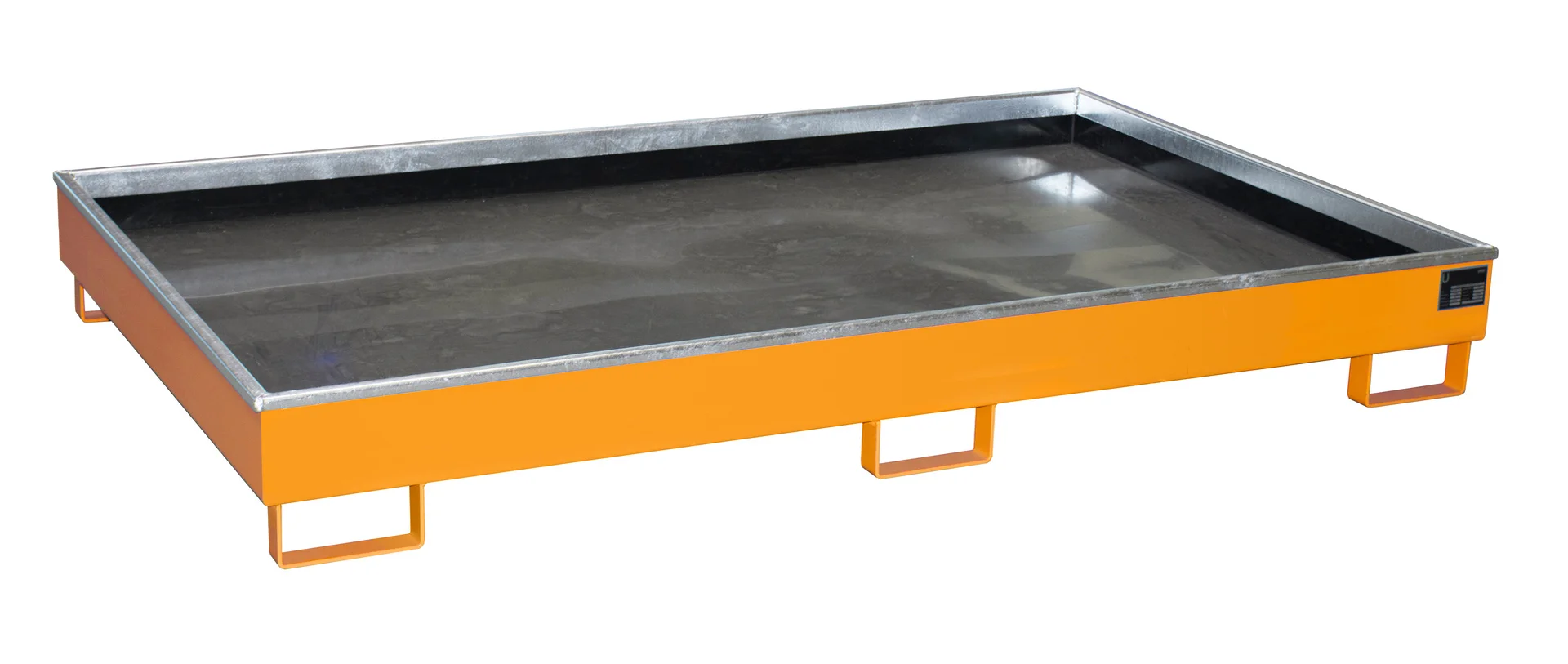 Cestelli per scaffali 2165 x 1315 x 230 mm, 240 litri, con inserto in PE, RAL 2000 Giallo-arancione