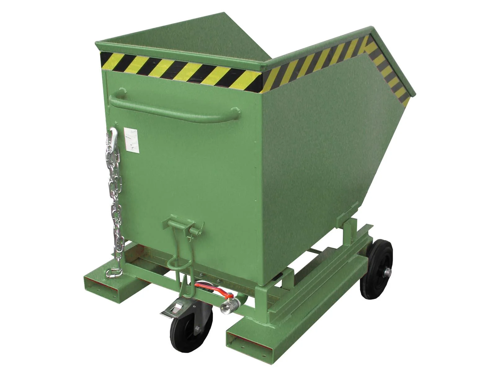 Späne-Kastenwagen SKW-ET 250 Liter 1115x820x990mm RAL 6011 Resedagrün