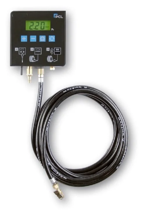 QUBE 2 - Gonfiatore di pneumatici stazionario - Distributore automatico di gonfiaggio pneumatici - Apparecchio per il gonfiaggio di pneumatici