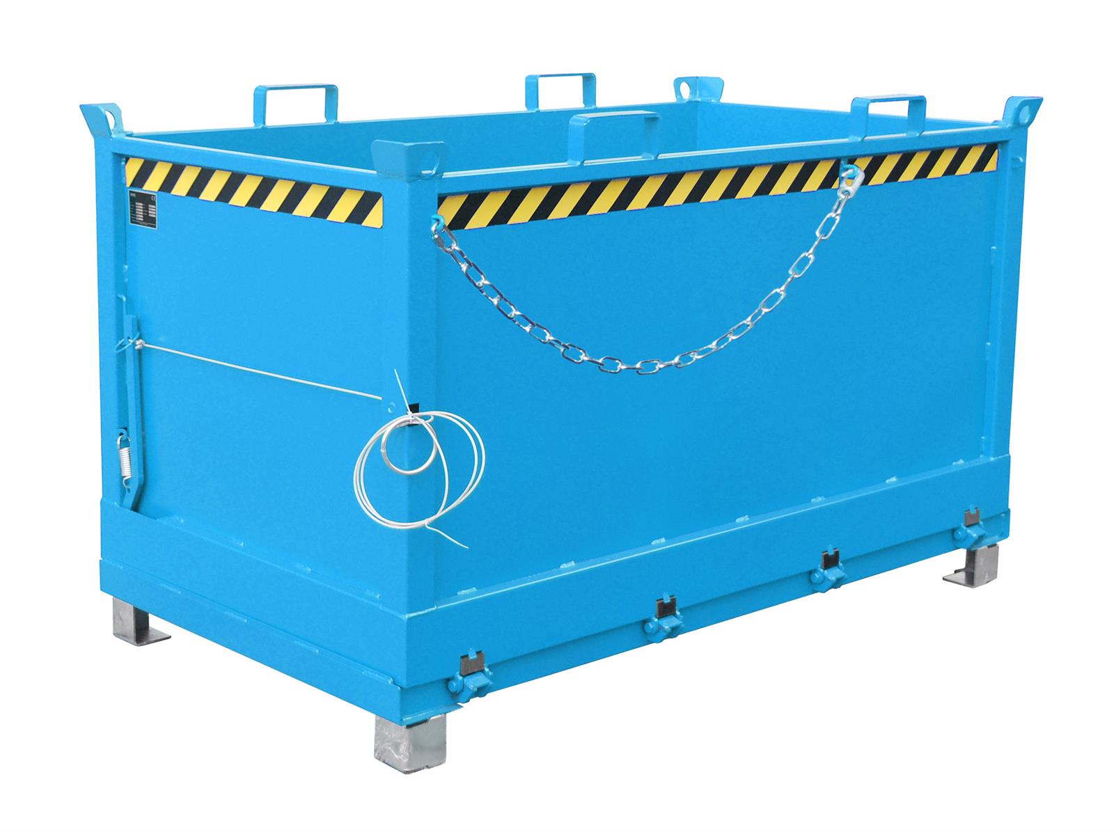 Klappbodenbehälter FB 1500 1,50m³ 1040x1845x1145mm RAL 5012 Lichtblau