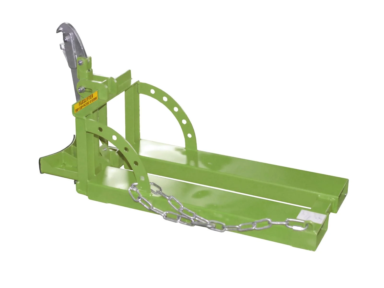 Drum Lifter RS 60 1050x410x560mm for 1x 200 Liter Drum RAL 6011 Reseda Green