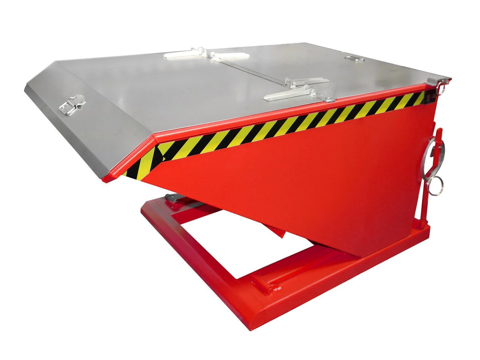 Tilting Container NK 75, 0.75m³, 1700x1080x880mm, RAL 3000 Flame Red