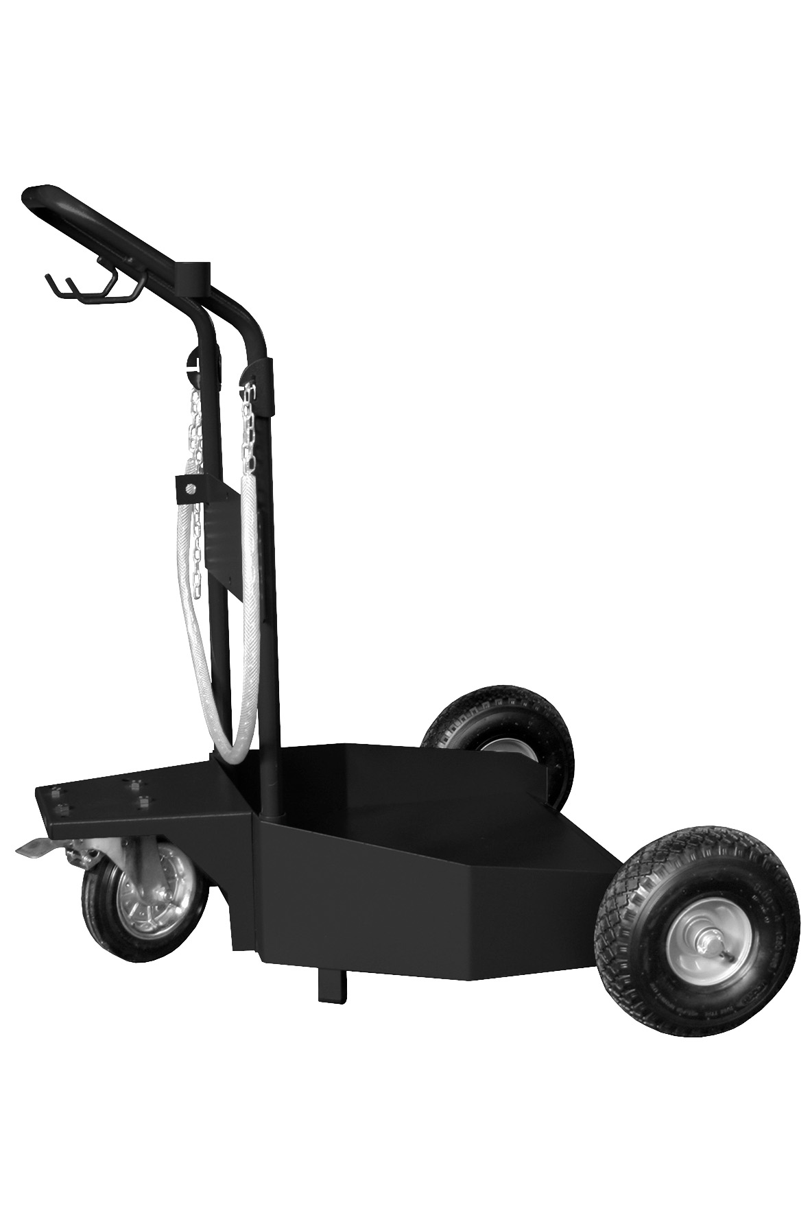 Fahrwagen bis 200 Liter mit 1 Lenkrolle und 2 Rädern