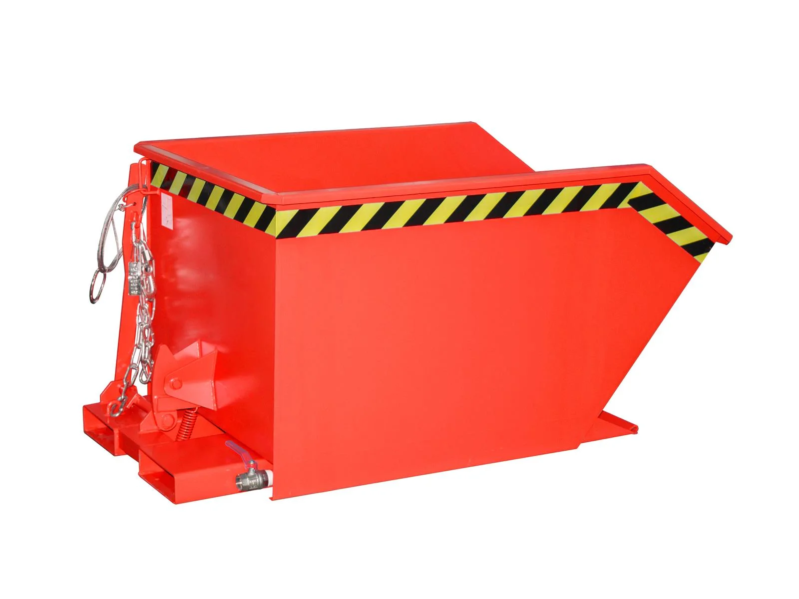 Chip Container SGU 50 0.50m³ 1440x780x680mm RAL 3000 Flame Red