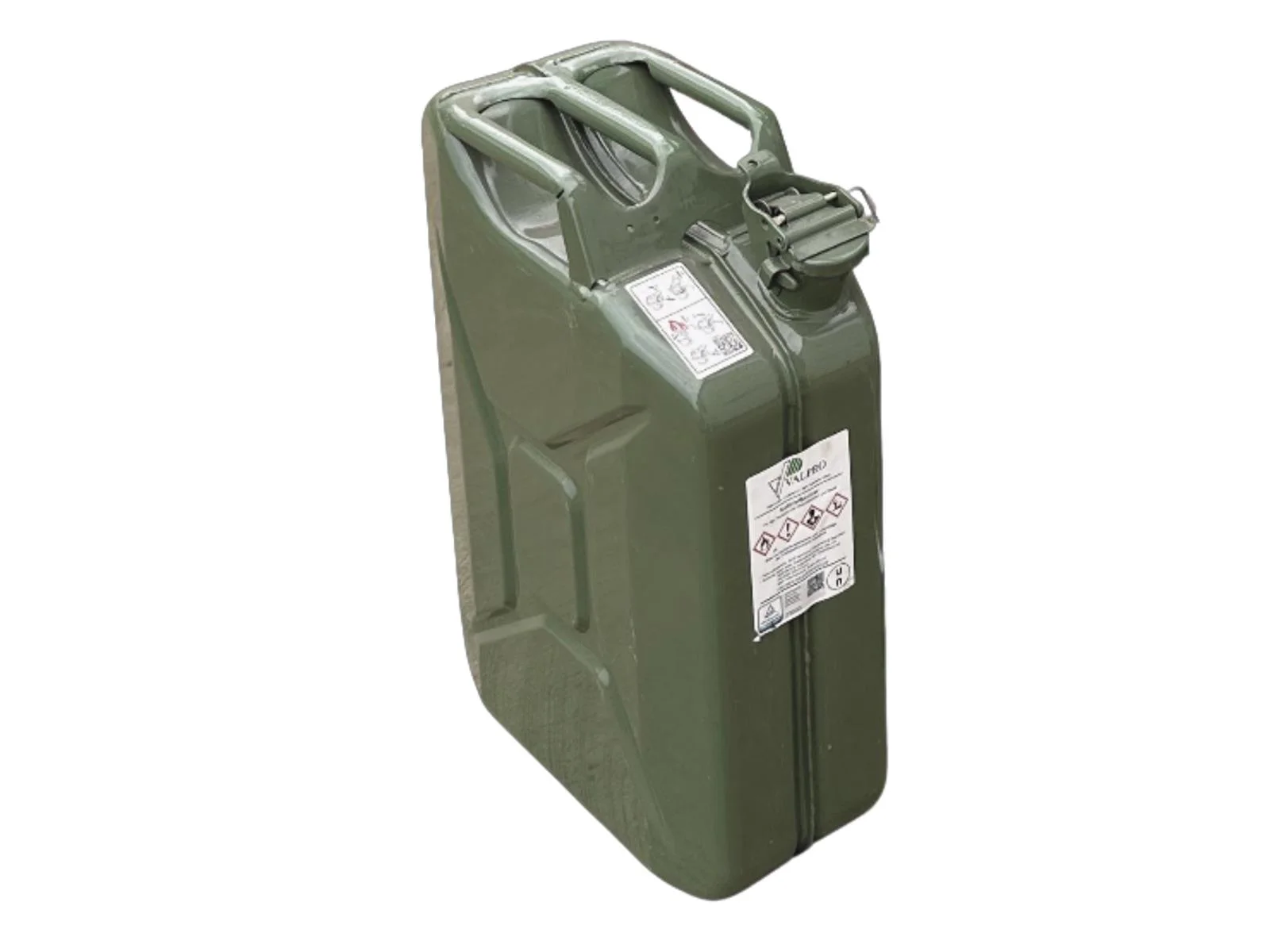 Tanica di carburante da 20 litri, Kraftstoffkanister, Kfz-Kraftstoffbehälter, Dieselbehälter, grün, Tragegriff
