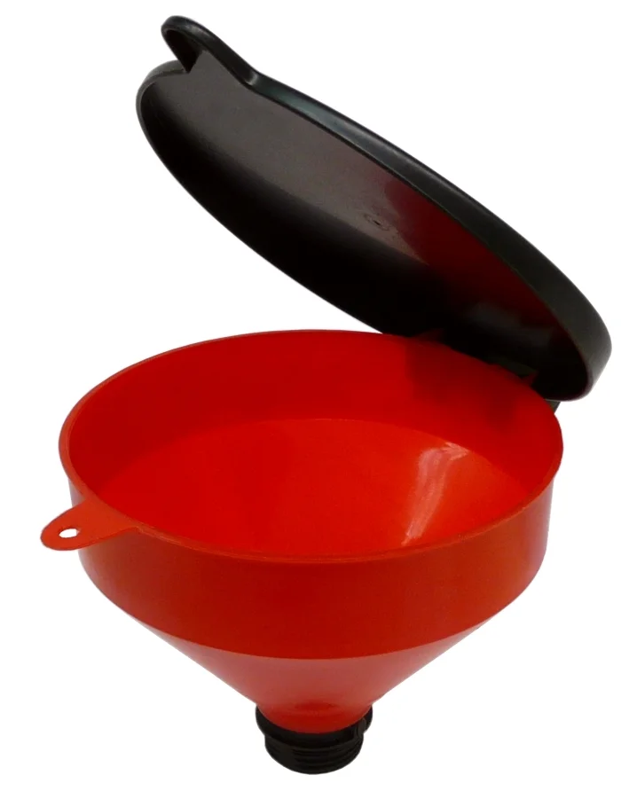Imbuto in plastica con coperchio pieghevole, imbuto per olio, imbuto per olio usato FSC-PP-250 (ø 250 mm)