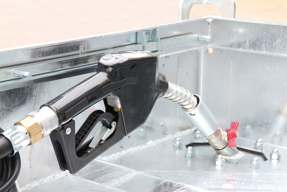 Mobile Tankstelle Quadro-D Tankanlage Doppelwandig Rietberg 3000 Liter 230V Pumpe digitales Zählwerk ohne Zubehör