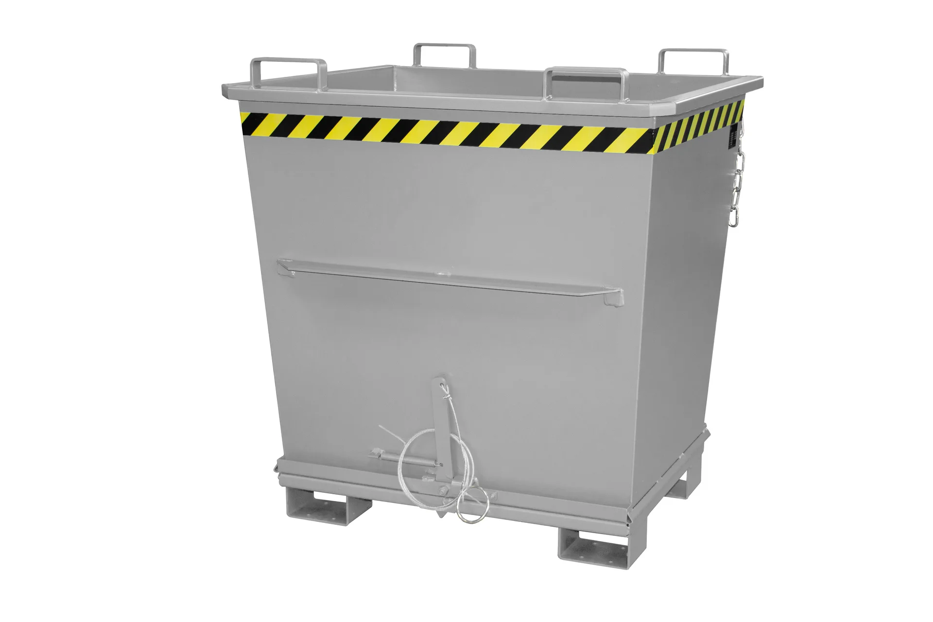 Folding Bottom Container BKB 1000 1m³ 1040x1200x1270mm RAL 7005 Mouse Grey