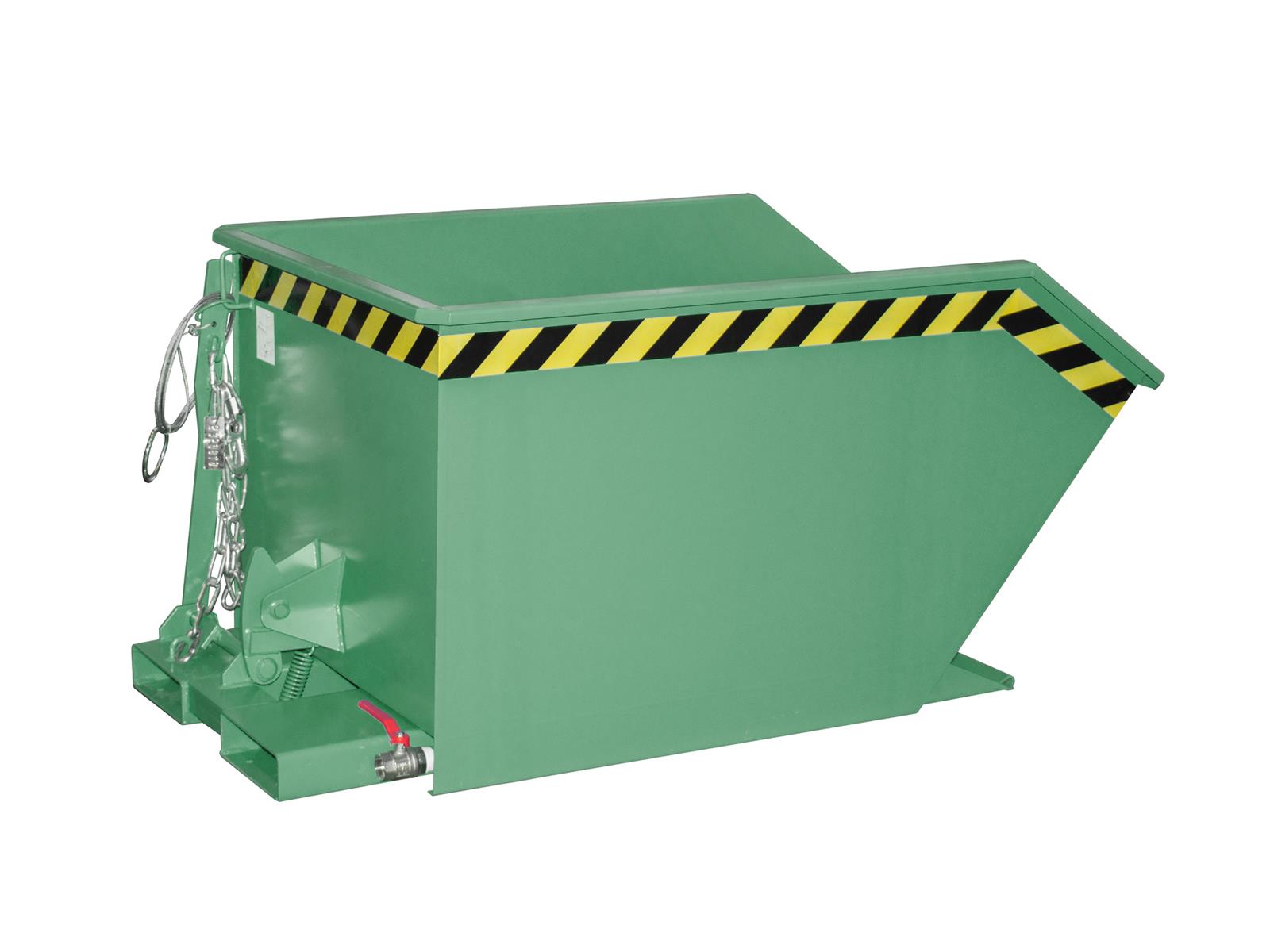 Spänebehälter SGU 50 0,50m³ 1440x780x680mm RAL 6011 Resedagrün