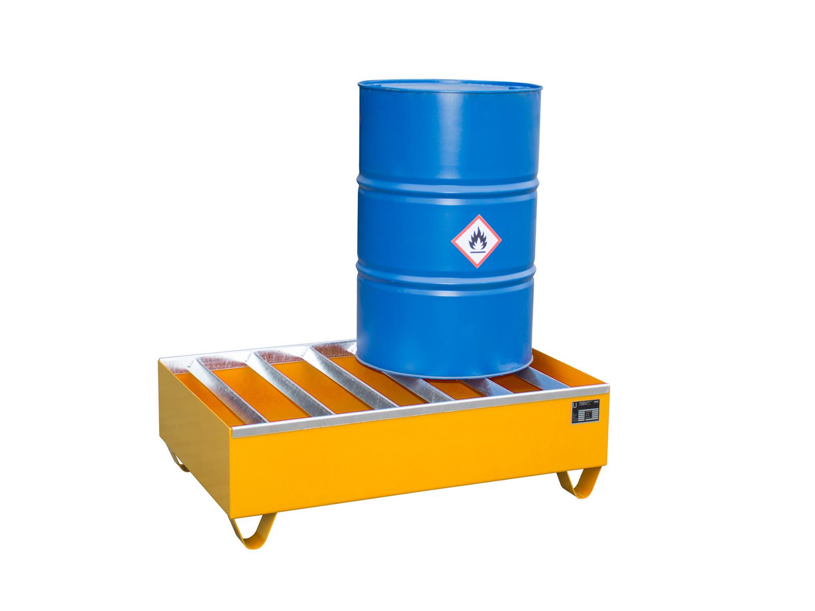 Profilwanne 1200x800x360mm 224 Liter Typ PW 200-2 RAL 2000 Gelborange