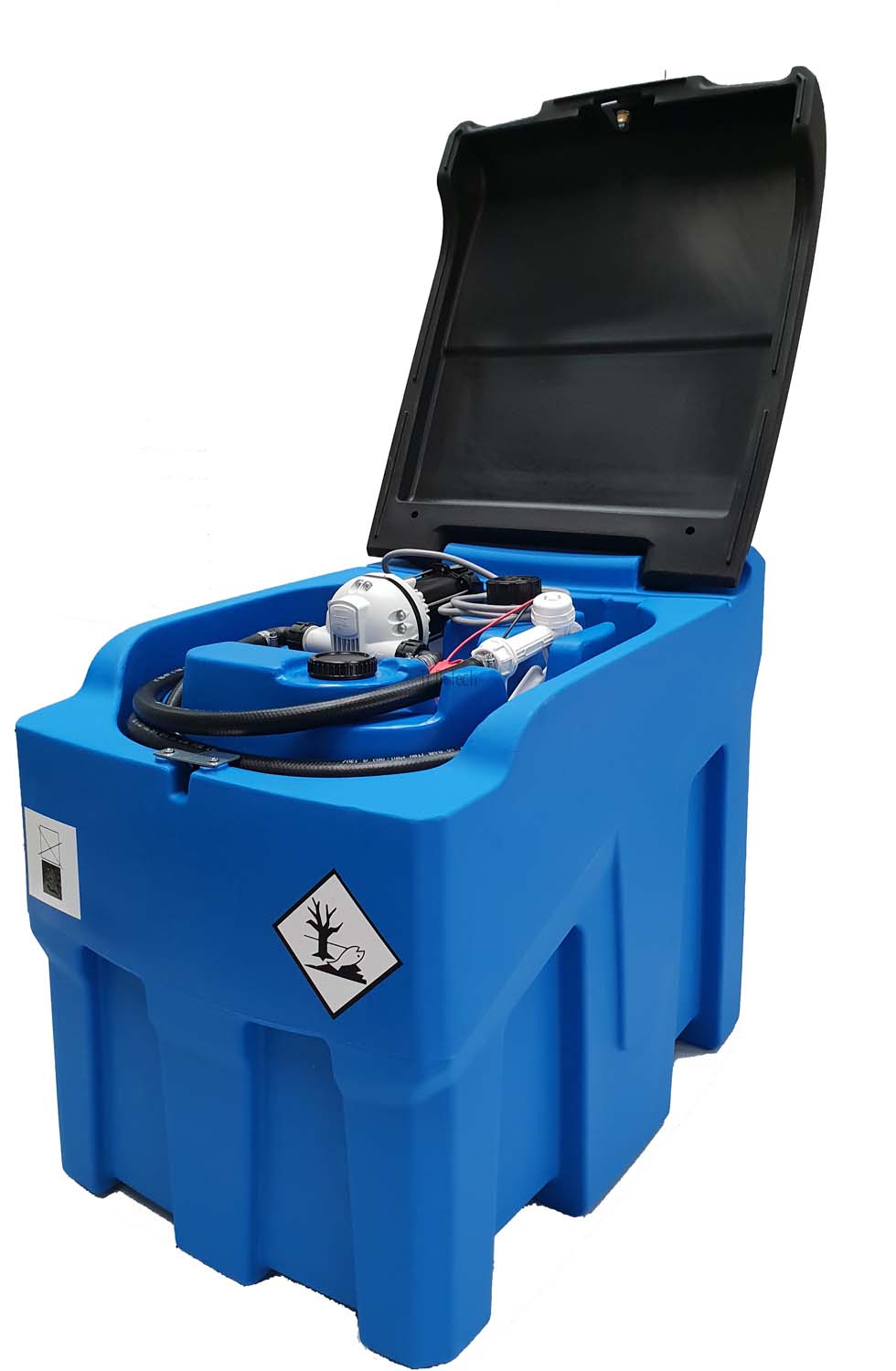 200 Liter Mobiler Tank für Harnstoff (AUS 32, AdBlue®) Mobiler Tank für Harnstoff (AUS 32, AdBlue® Harnstoff) 200 Liter Elektropumpe 12V Manuelles-Zapfventil