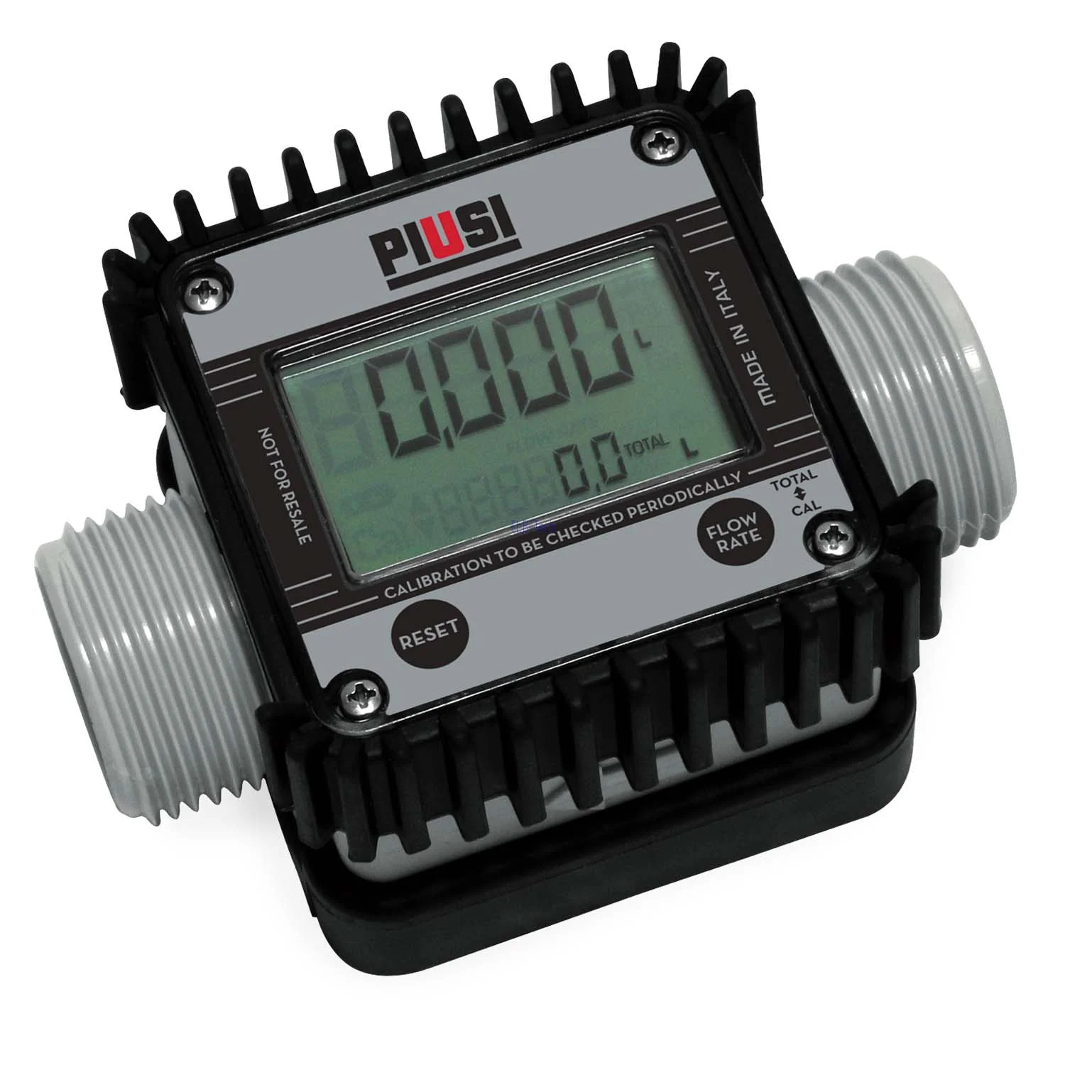Contatore di flusso per soluzione di urea AdBlue® K24 da 1 pollice AG-AG/IG (innesto da 1 pollice) PIUSI, Durchflussmesser, digitales Display, Gewindeanschluss, Industrieller Sensor, Kalibrierung erforderlich