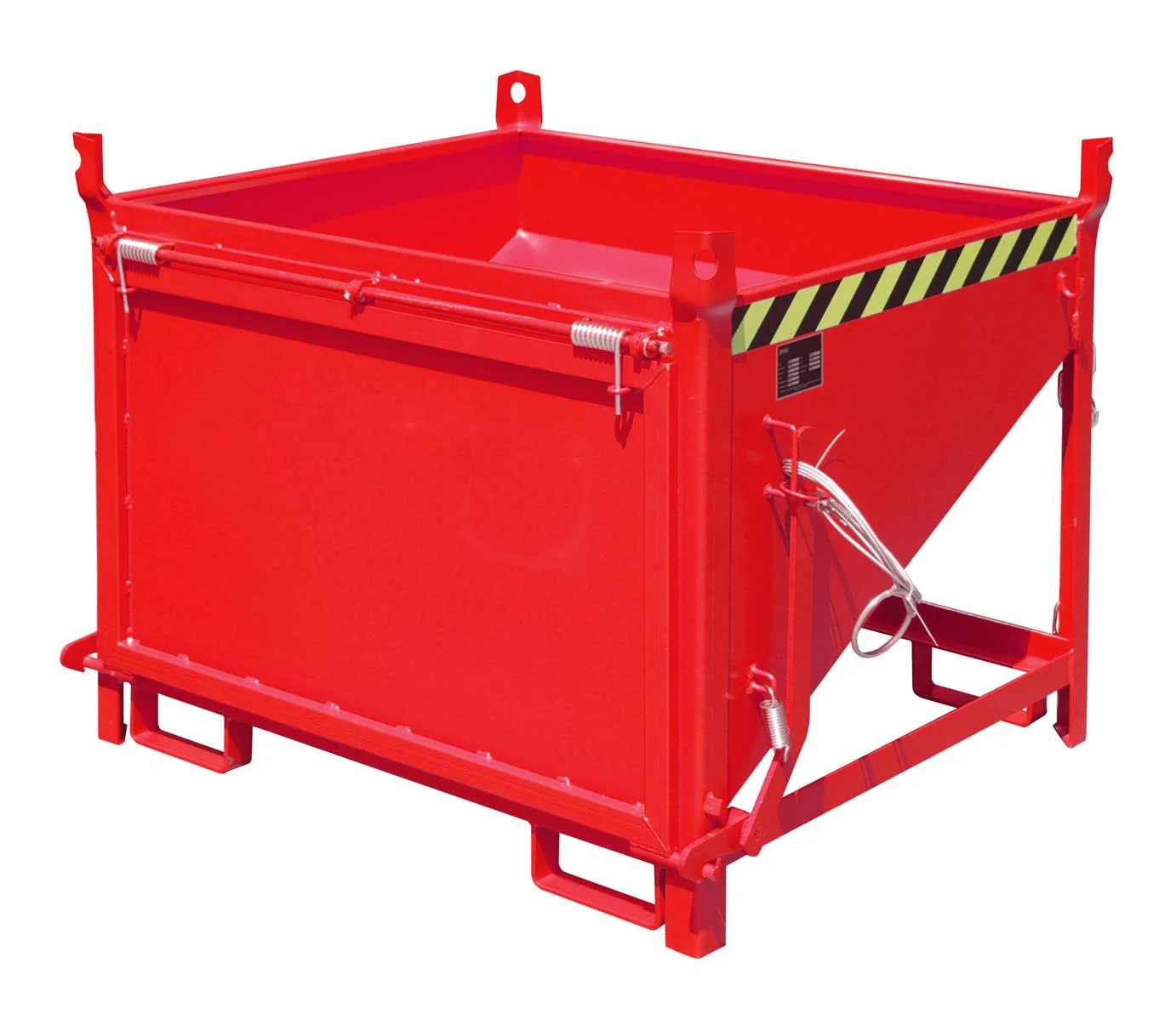 Silo Container SGK 50 0.50m³ 1000x1200x935mm RAL 3000 Flame Red