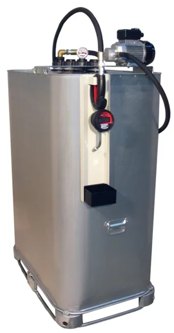 Impianto per olio fresco EP300 Lube-Tank E-1000T-4 con pistola per il riempimento dell'olio