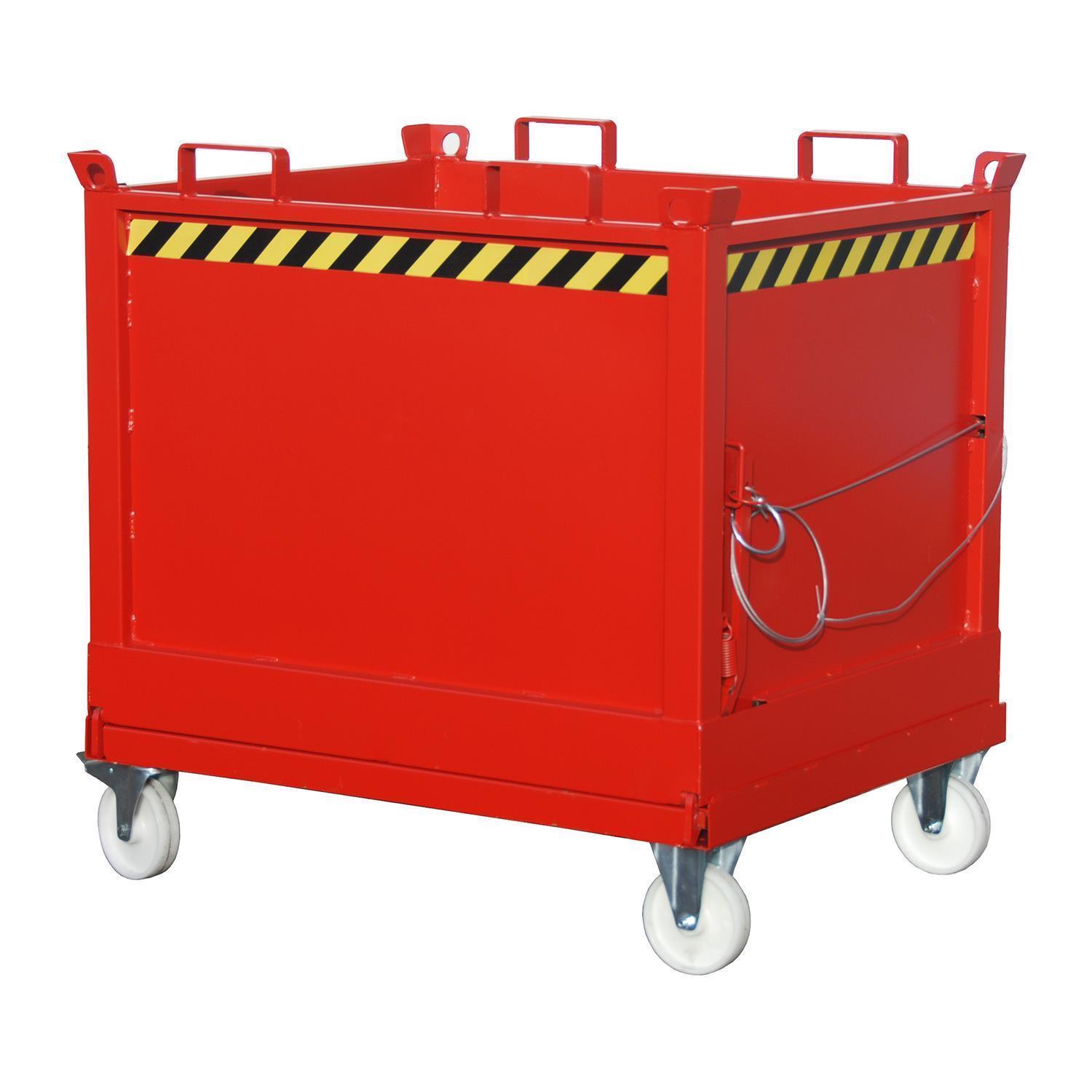 Klappbodenbehälter FB 1000 1,00m³ 1040x1245x1145mm Klappbodenbehälter BKB 1000 1m³ 1040x1200x1270mm