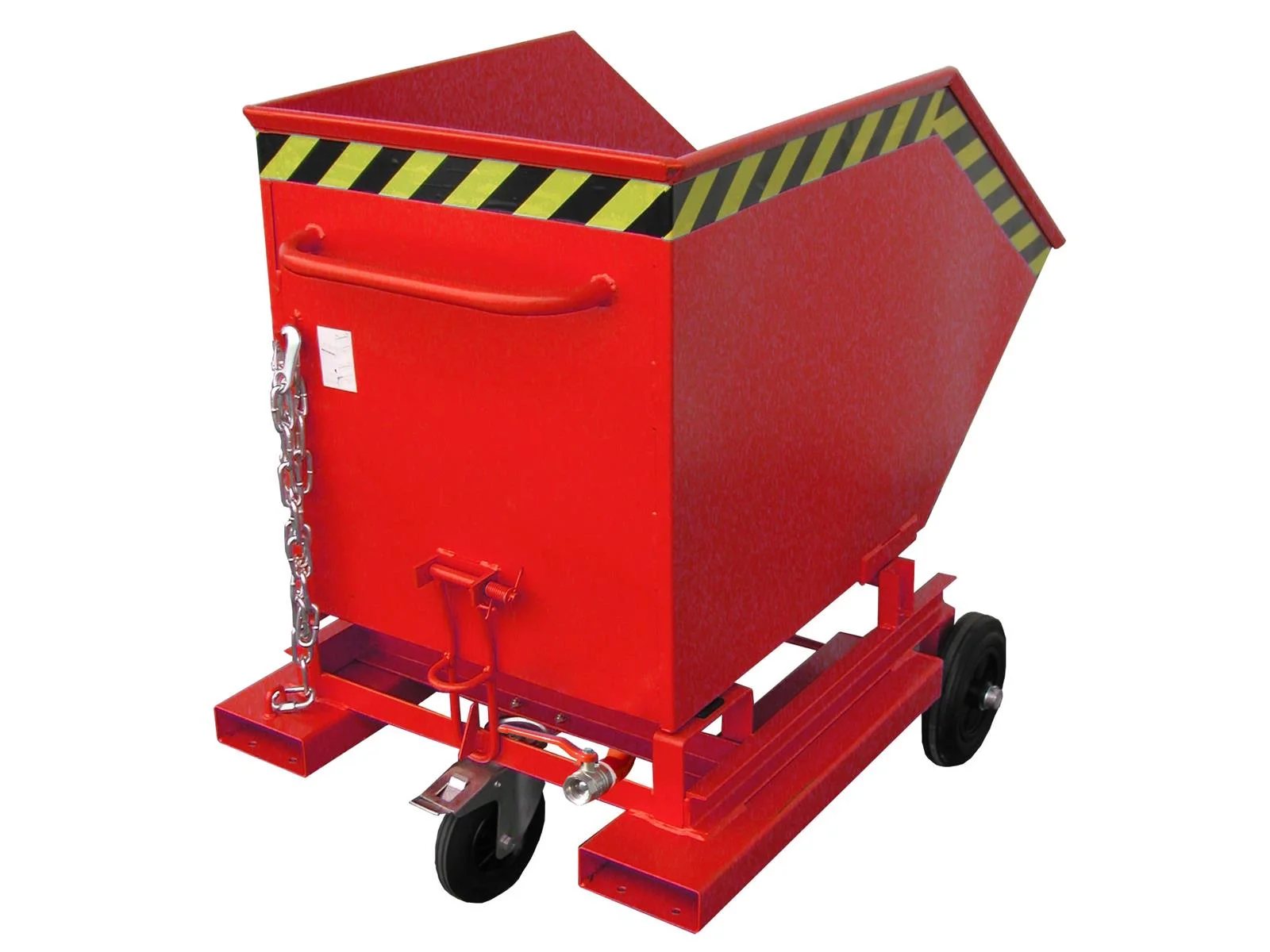 Chip Trolley SKW-ET 250 Liters 1115x820x990mm RAL 3000 Flame Red
