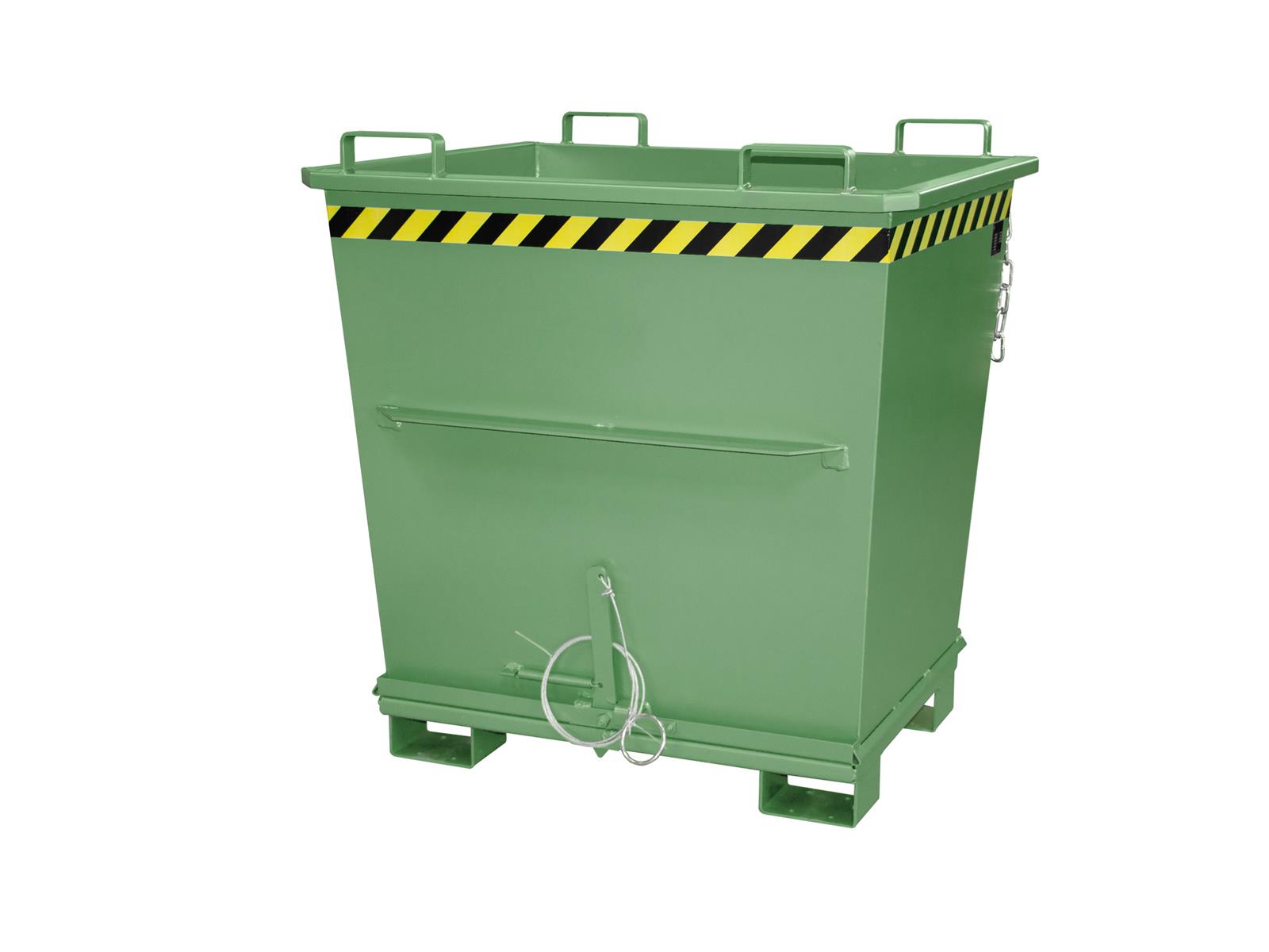 Klappbodenbehälter BKB 1000 1m³ 1040x1200x1270mm RAL 6011 Resedagrün