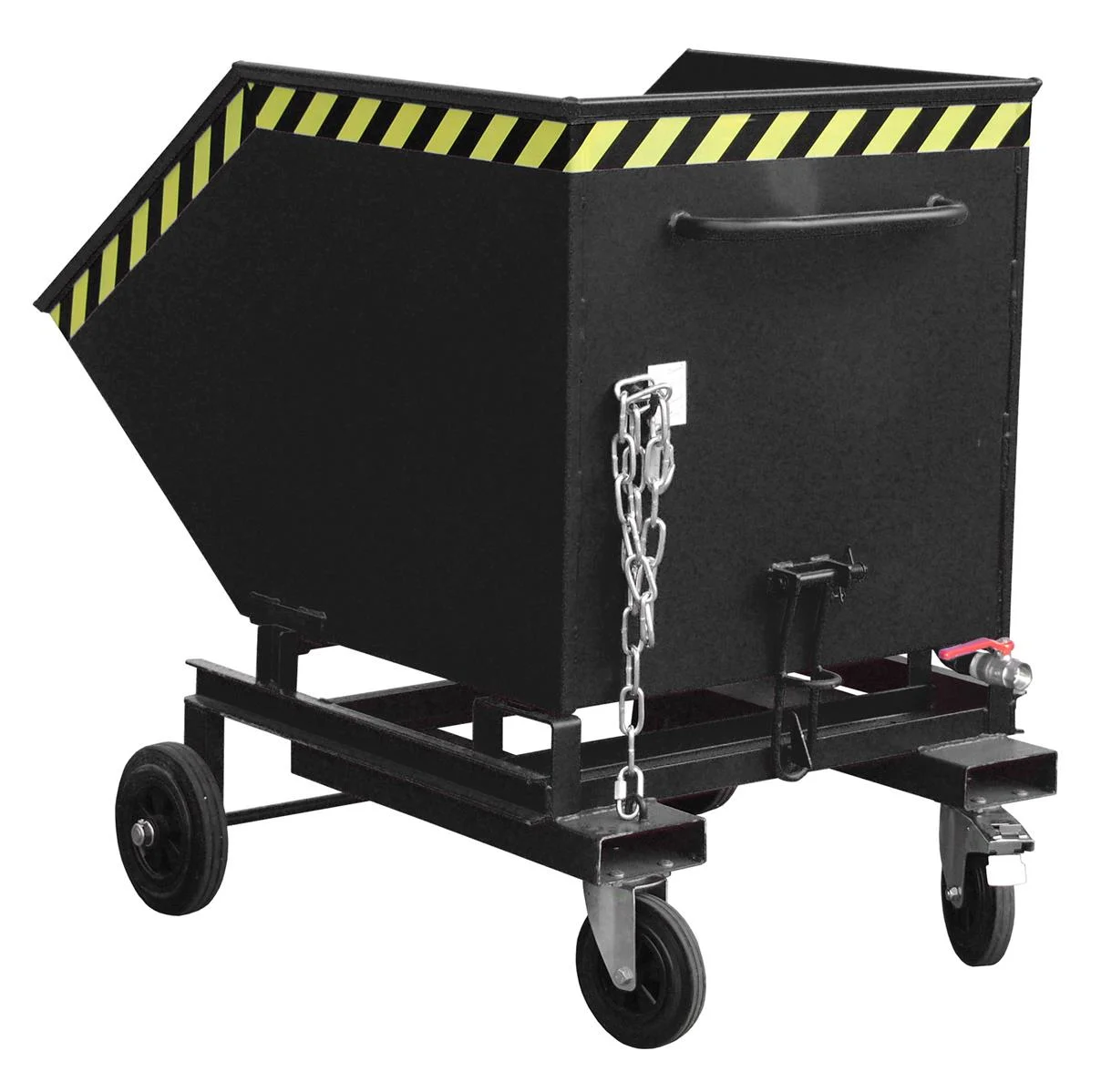 Späne-Kastenwagen SKW-ET 600 Liter 1395x1070x1155mm RAL 7021 Schwarzgrau