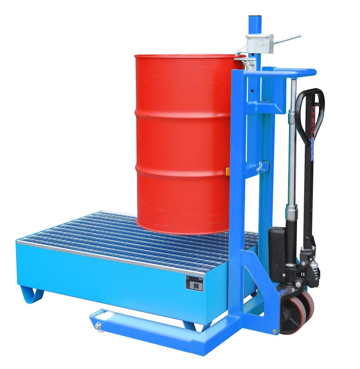 Drum Lifter Roller FHR 600 G 1000x1125x1330mm RAL 5012 Light Blue