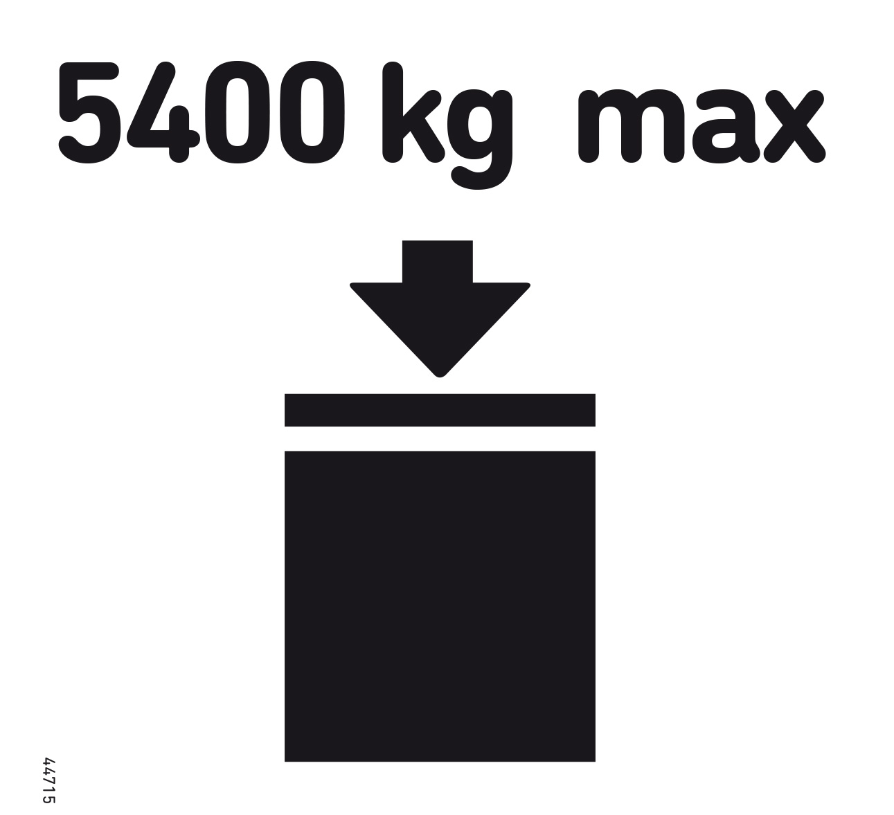 Klebefolie "Stapellast 5400kg" (€/100 Stück) Klebefolie "Stapellast 5400kg"