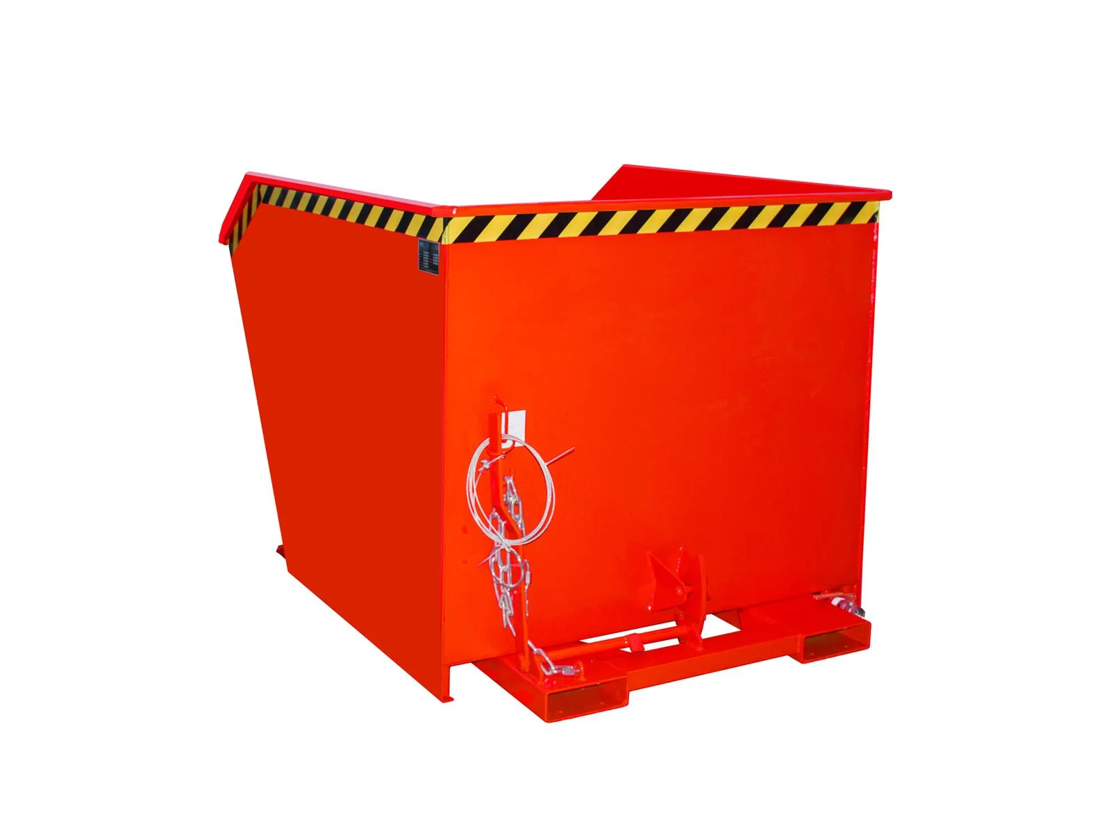 Contenitore per trucioli SGU 150, 1,50 m³, 1640x1280x1090 mm, RAL 3000 rosso fuoco