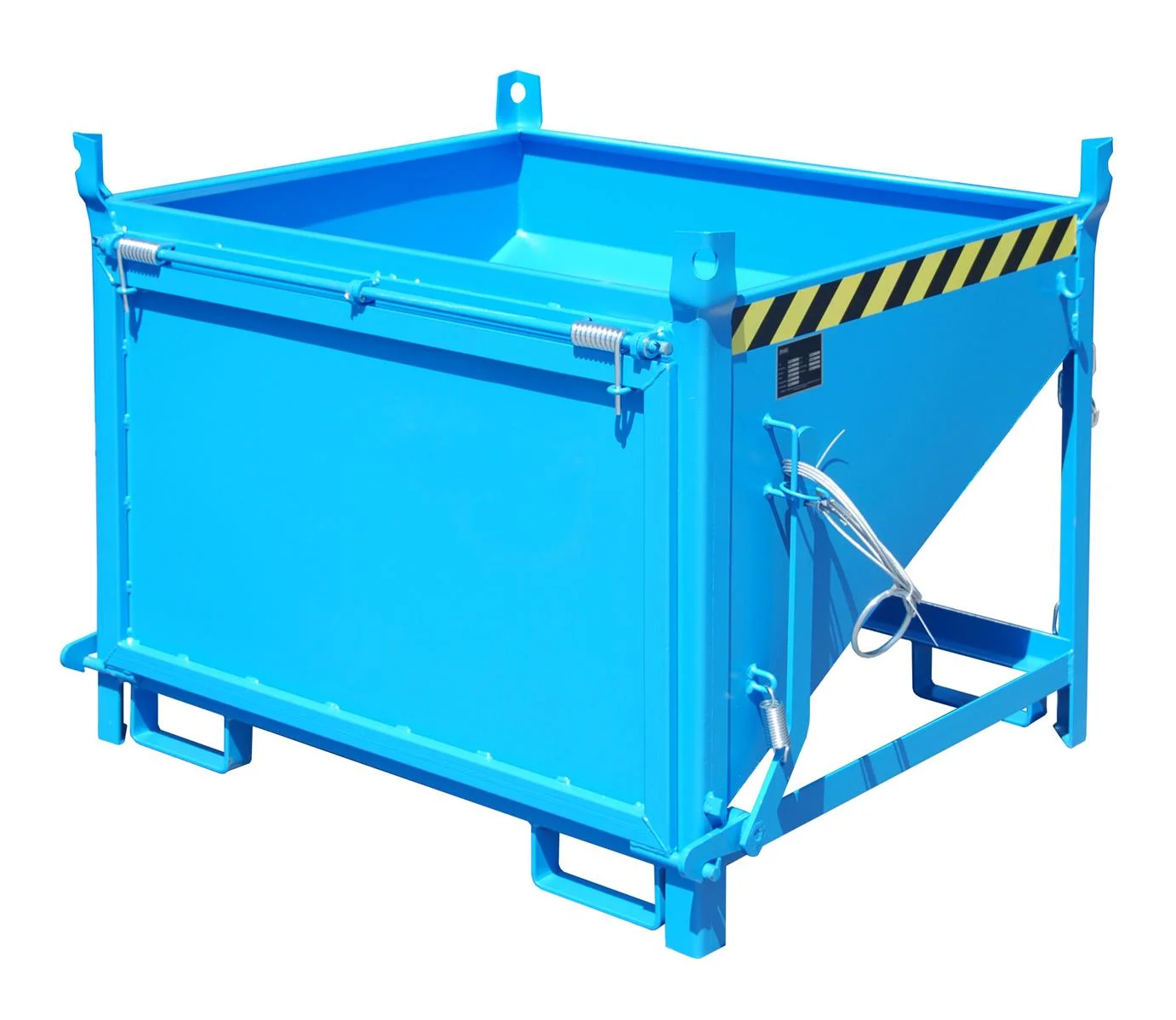 Contenitore per silo SGK 50 da 0,50 m³, dimensioni 1000×1200×935 mm, RAL 5012 Blu chiaro