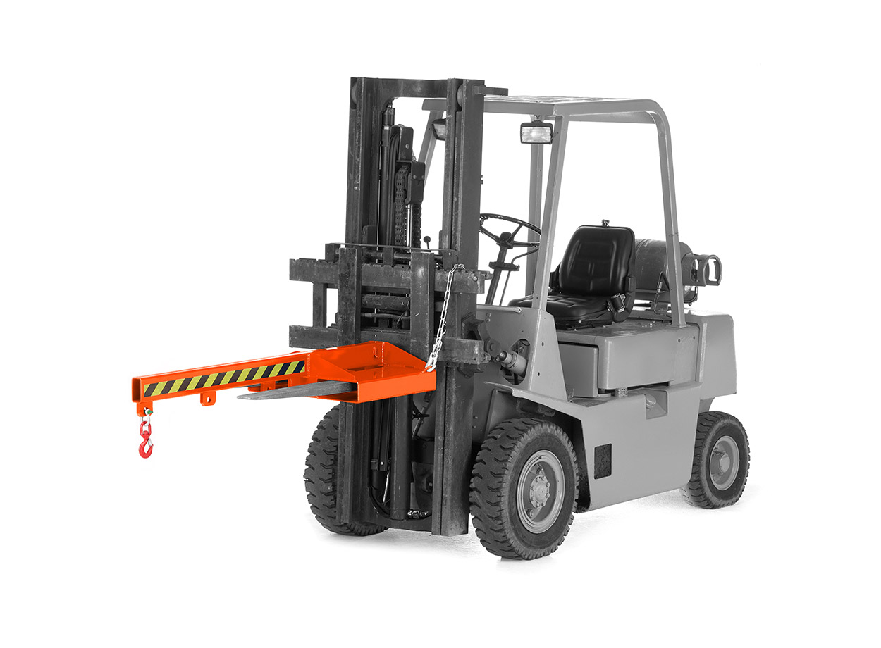 Robuster Lastarm Typ RLA für Gabelstapler – Effizientes Heben & Transportieren Lastarm Typ RLA RLA-5 1500 RAL 2004 Reinorange