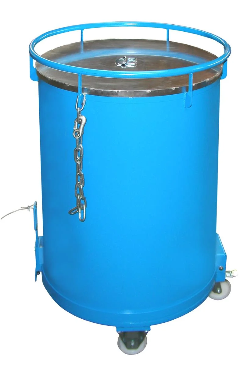 Round Container RB 450 0.45m³ 865x1085mm RAL 5012 Light Blue