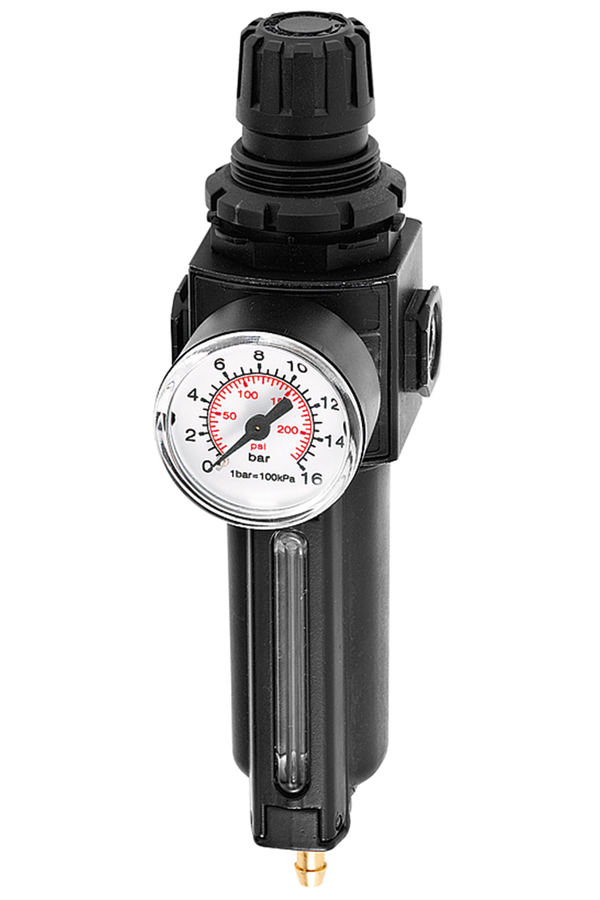 Druckminderer G1/4" mit Wasserabscheider für pneumatische Pumpen