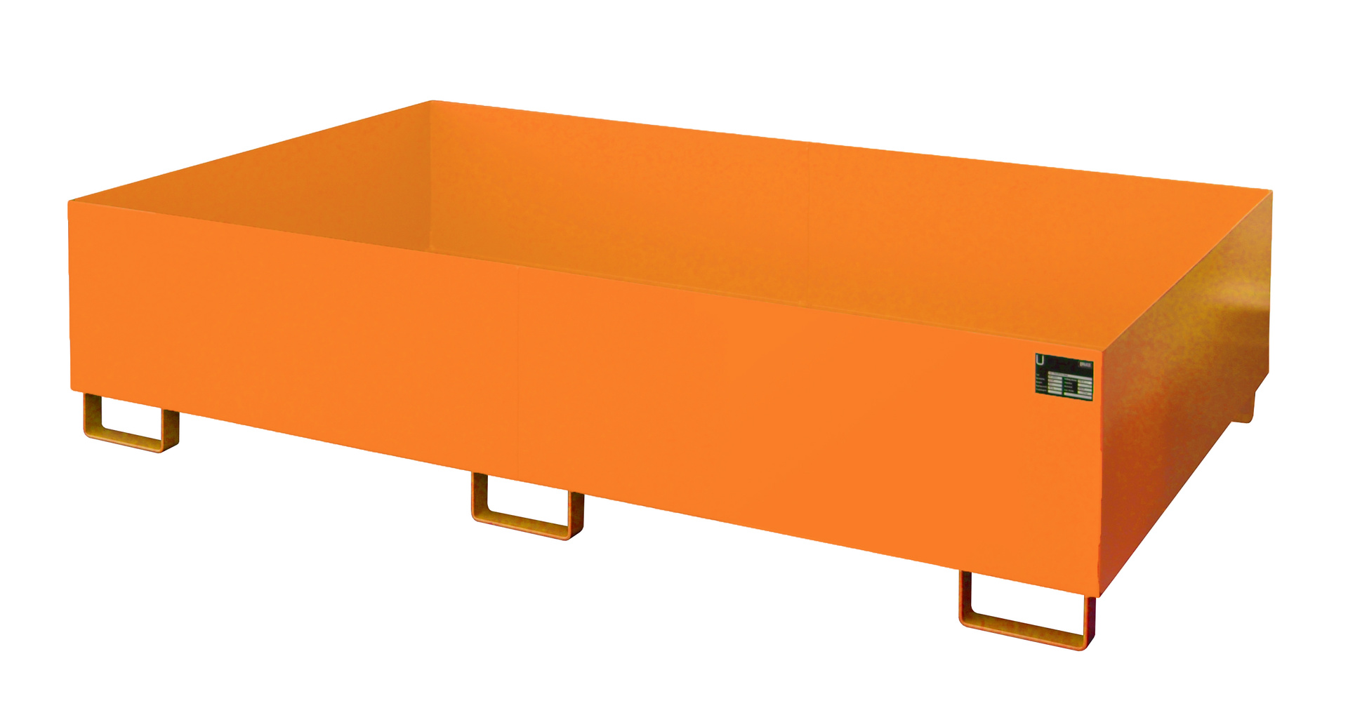 Regalwannen 2150x1300x505mm 1000 Liter RAL 2000 Gelborange