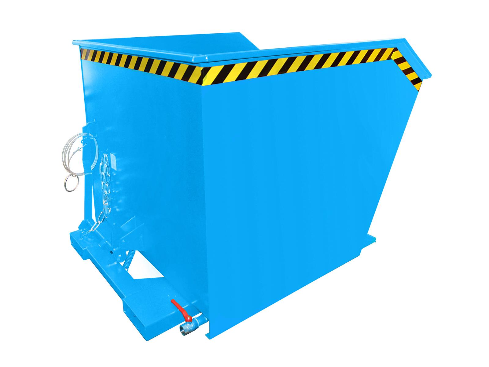 Spänebehälter SGU 100 1,00m³ 1640x1280x780mm RAL 5012 Lichtblau