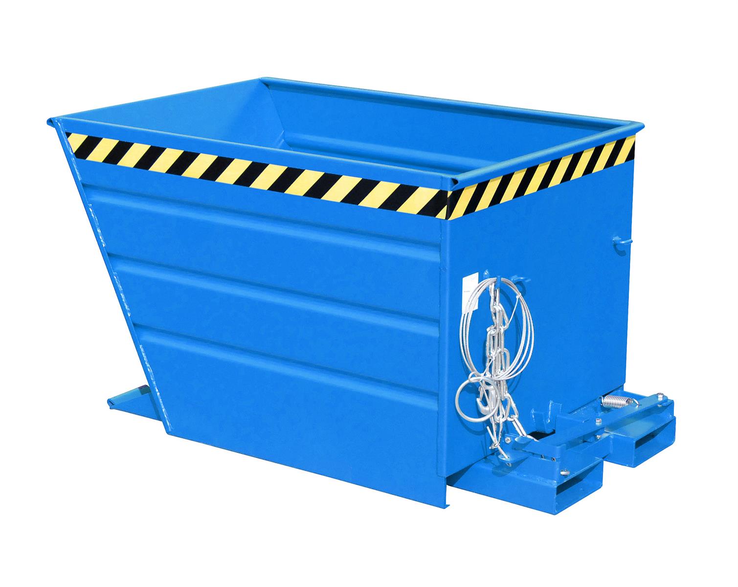 Kippbehälter VG 550 0,55m³ 1370x800x730mm RAL 5012 Lichtblau