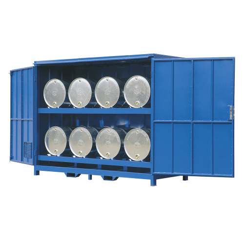 Industrie-Fassregal: Auslaufsicher, 350L Auffangwanne RL 2900x1200x2000mm Industrie-Fassregal: Auslaufsicher, 350L Auffangwanne RL 2900x1200x2000mm