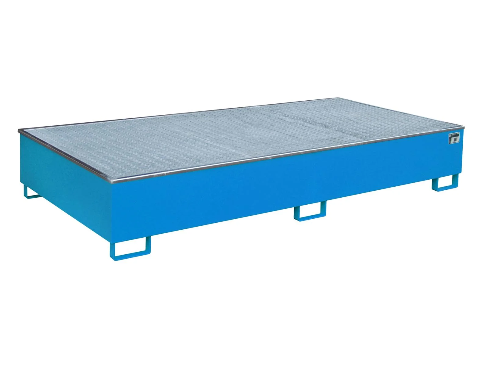 Shelf Tray 2665x1315x440mm 1000 Liters with PE Insert and Grating 2700-3 RAL 5012 Light Blue 🌟