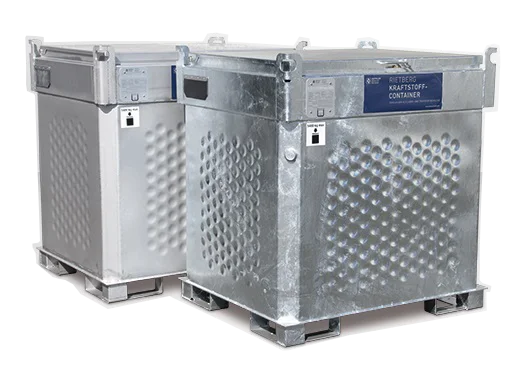 Serbatoio di benzina da 1000 litri con pompa da 12 V - Stazione di rifornimento mobile, impianto di stoccaggio benzina Rietberg