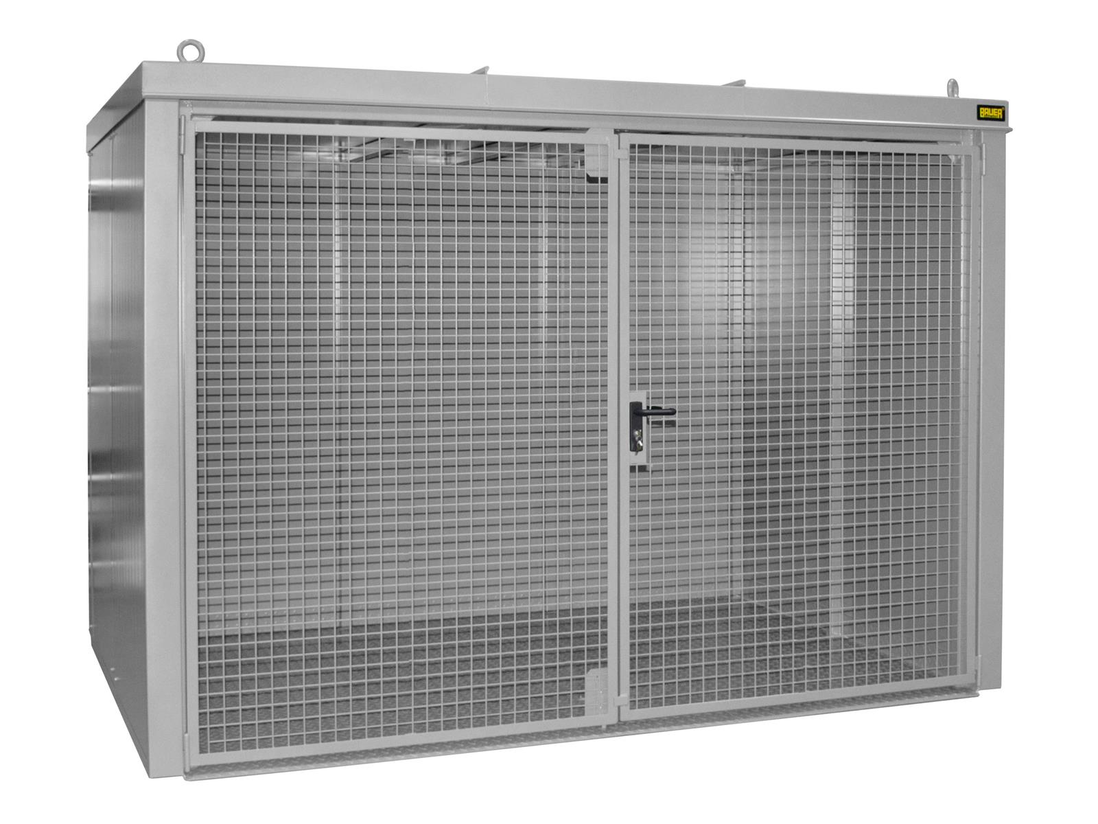 GFC-B Gasflaschen-Container – ohne Trennwand-RAL 7005 (Mausgrau)-M5