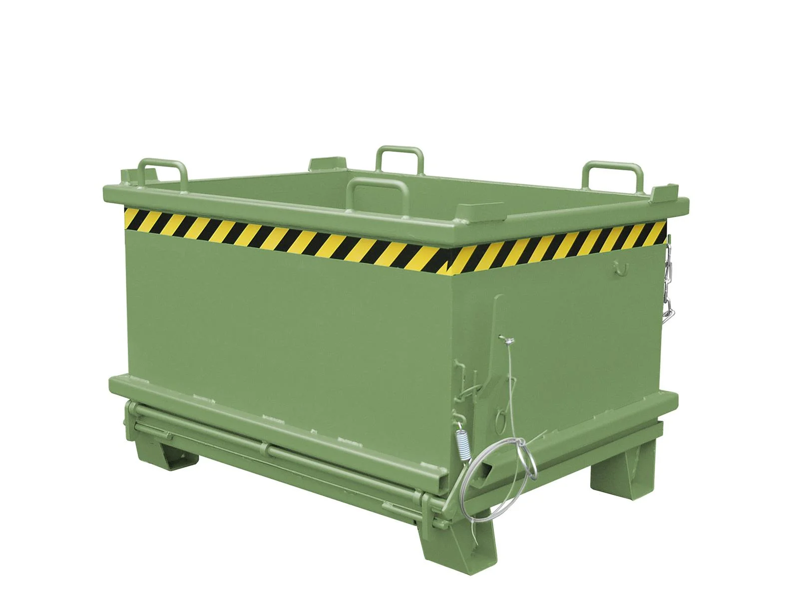 Klappbodenbehälter SB 500 0,50m³ 1035x1310x700mm RAL 6011 Resedagrün