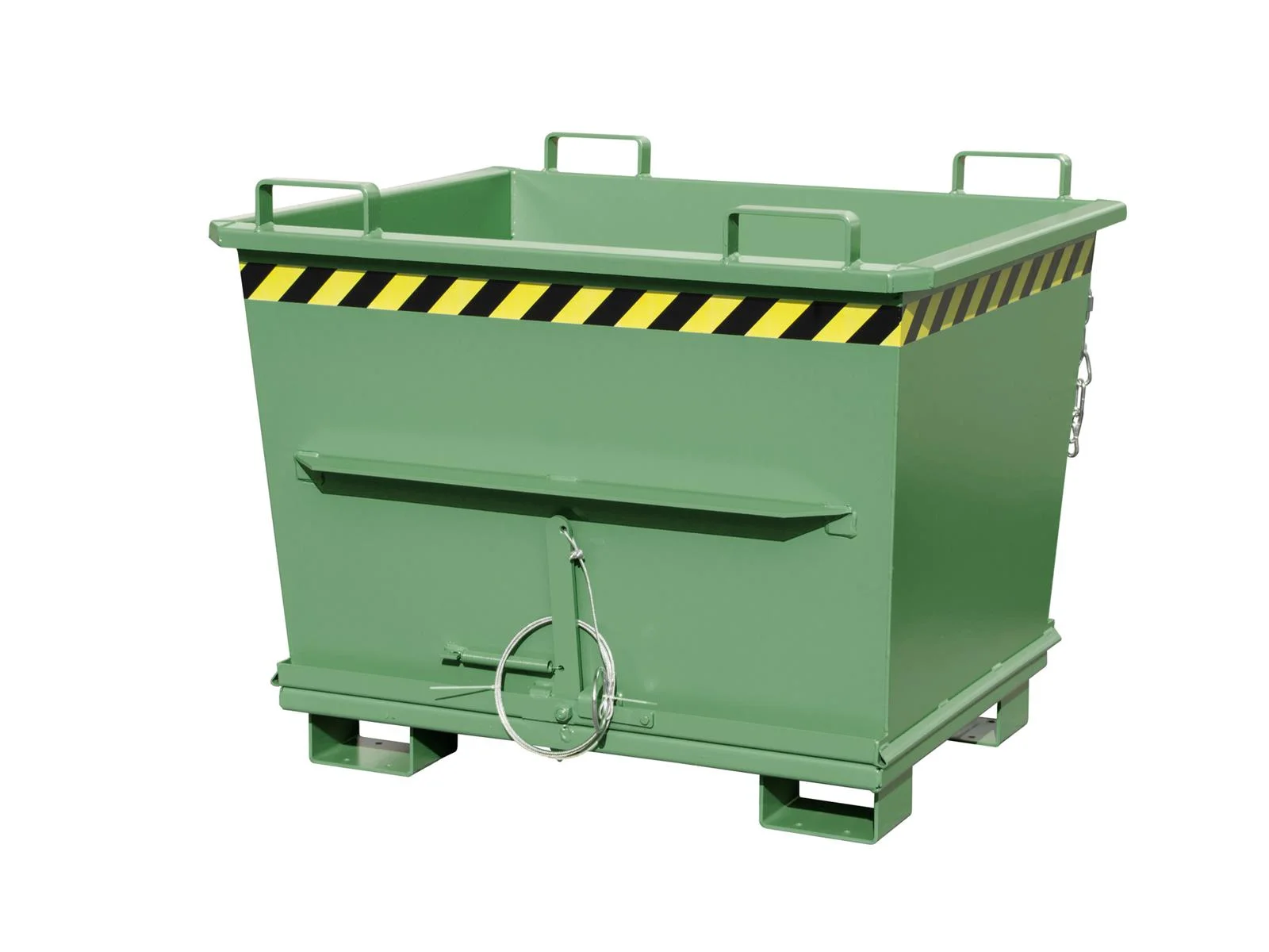 Folding Bottom Container BKB 700 0.70m³ 1040x1200x970mm RAL 6011 Reseda Green