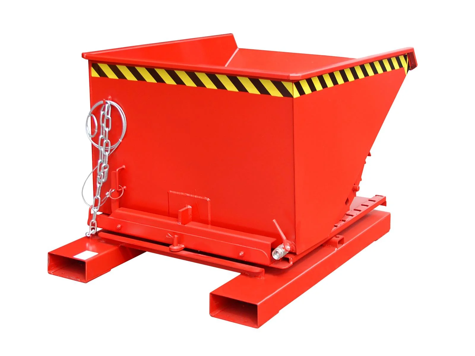 Chip Container S3S 600 0.60m³ 1460x1070x890mm RAL 3000 Flame Red