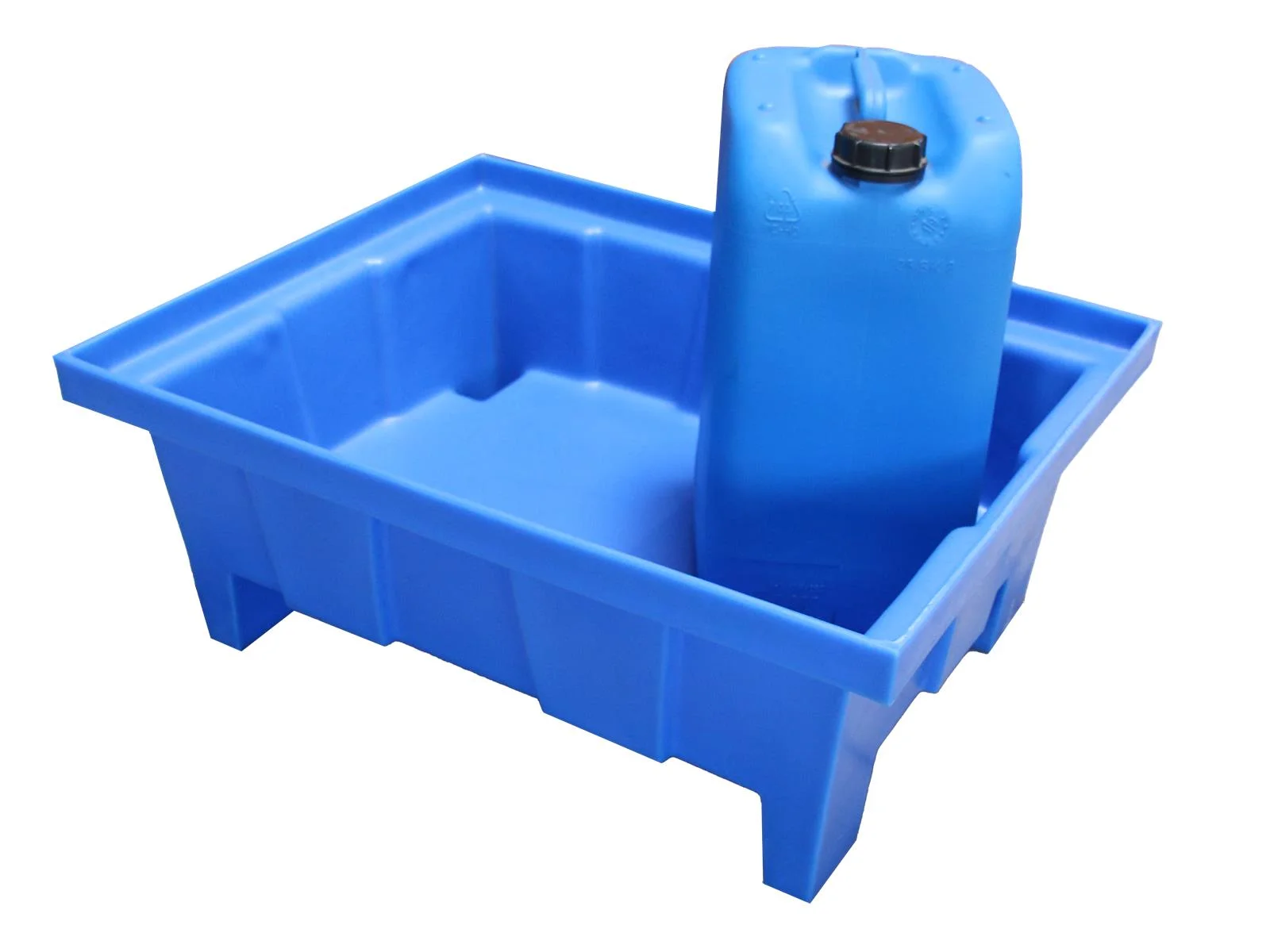 Mini spill containment tray 70 liters with legs – made from HDPE