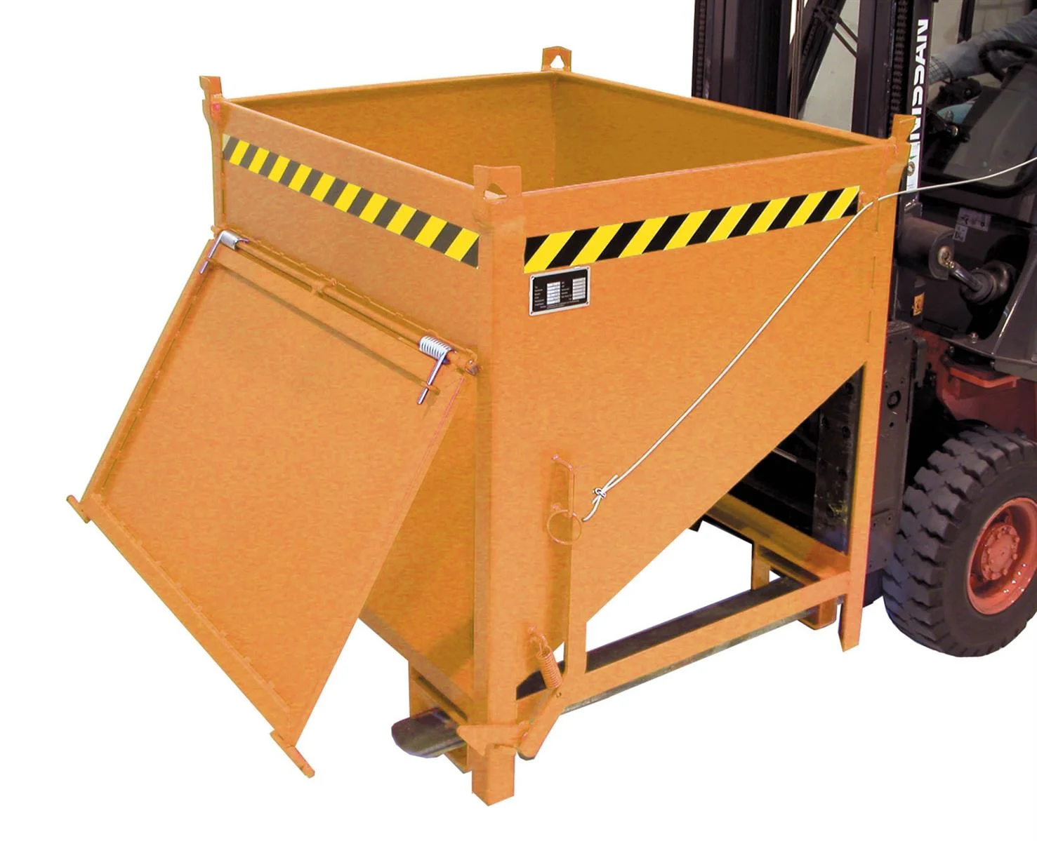 Silo Container SGK 75 0.75m³ 1000x1200x1170mm RAL 2000 Yellow Orange