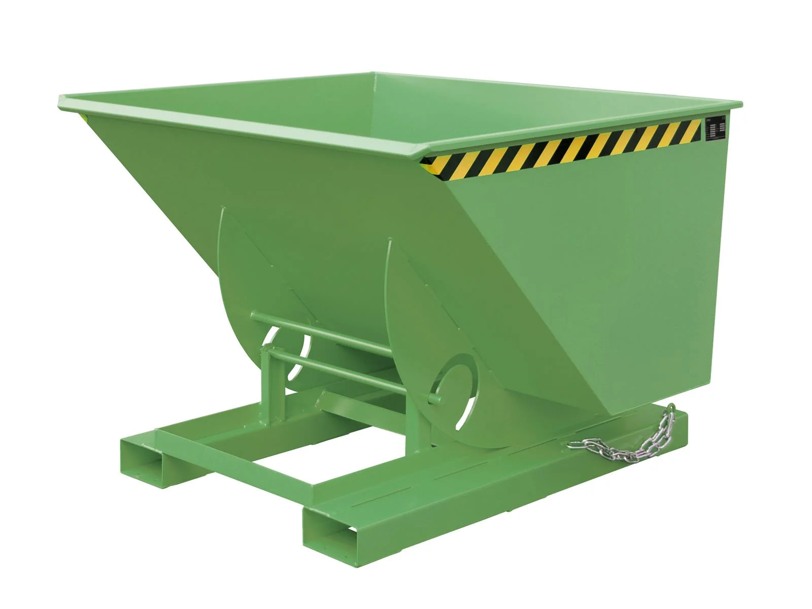 Contenitore ribaltabile da 1 m³, 1420x1560x1070 mm, AK 100, RAL 6011 verde reseda